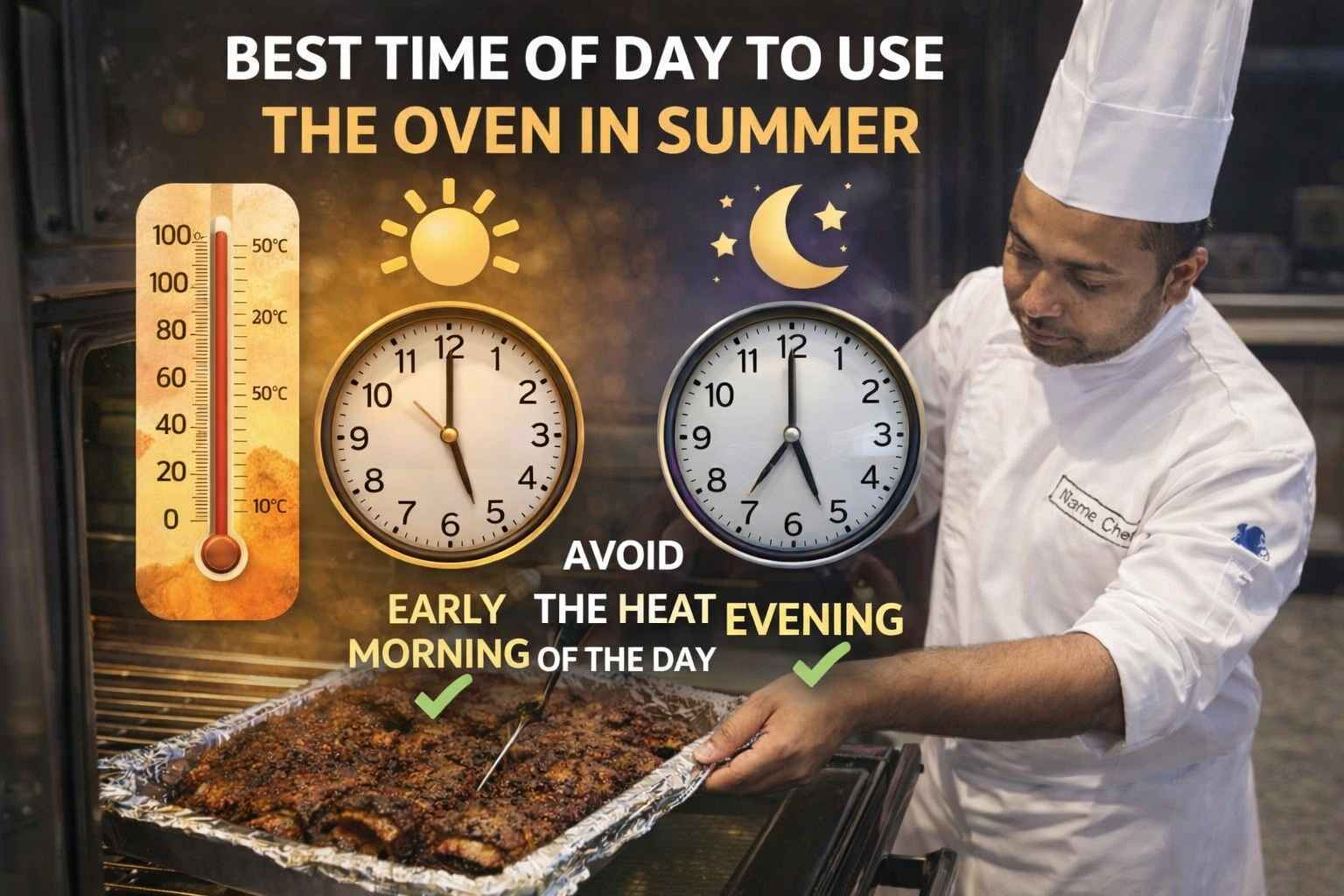 Best Time of Day to Use the Oven in Summer