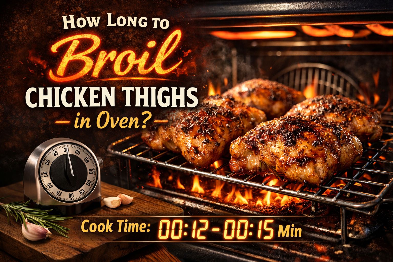 How Long to Broil Chicken Thighs in Oven