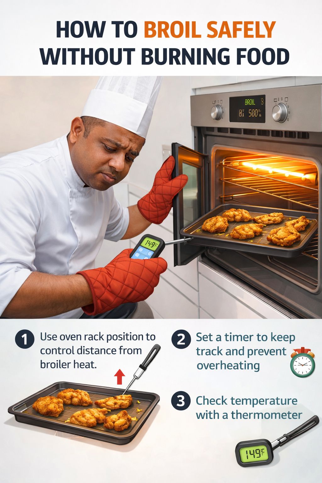 How to Broil Safely Without Burning Food