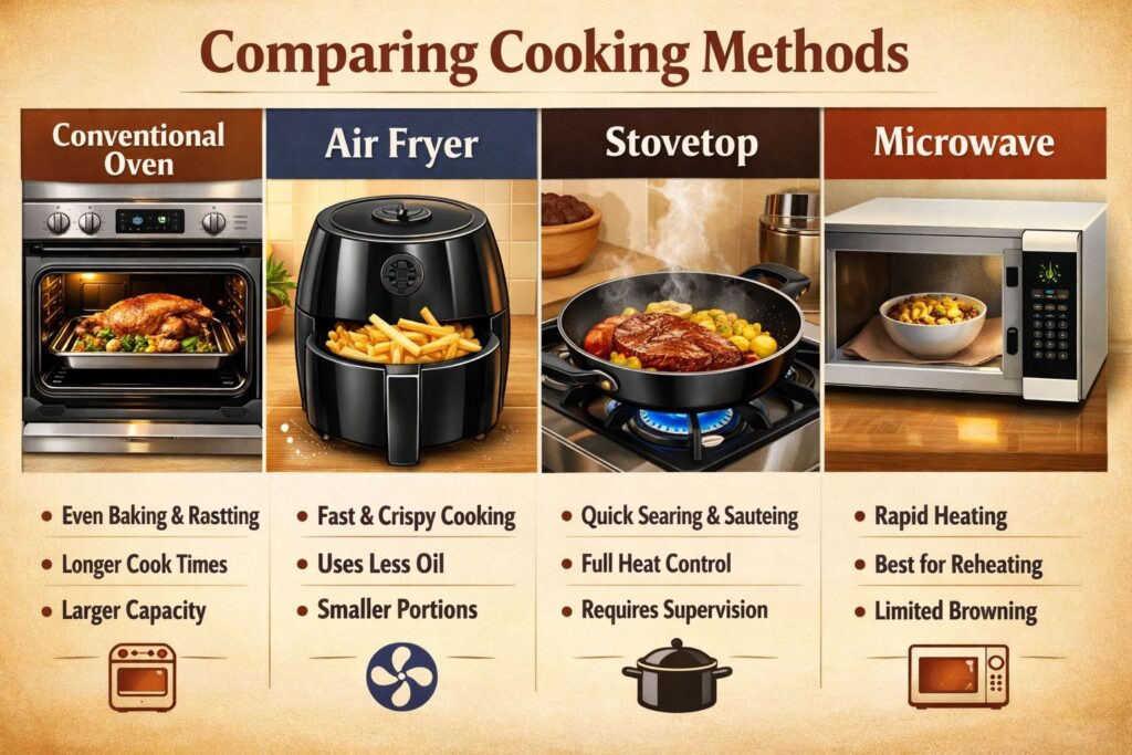 Comparing Oven to Other Appliances