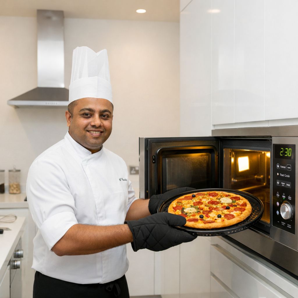 how to cook pizza in microwave oven