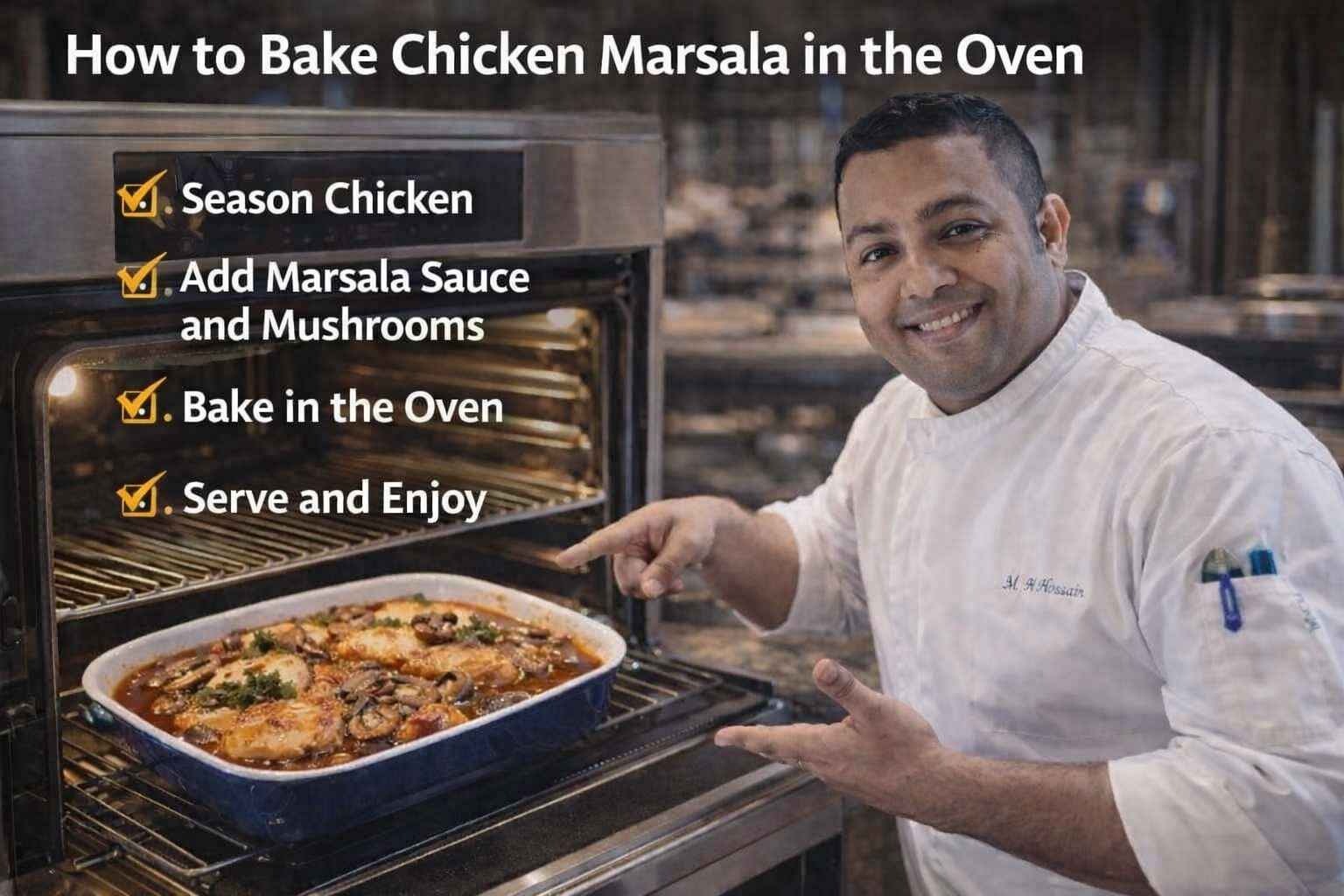 How to Bake Chicken Marsala in the Oven