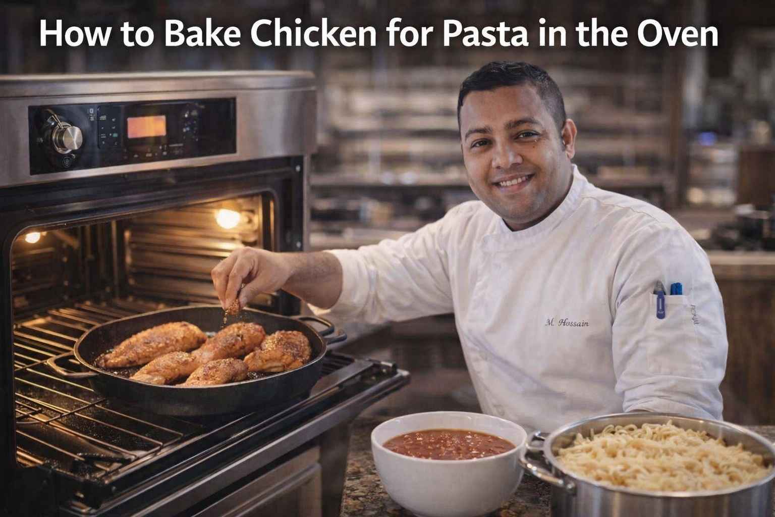 How to Bake Chicken for Pasta in the Oven