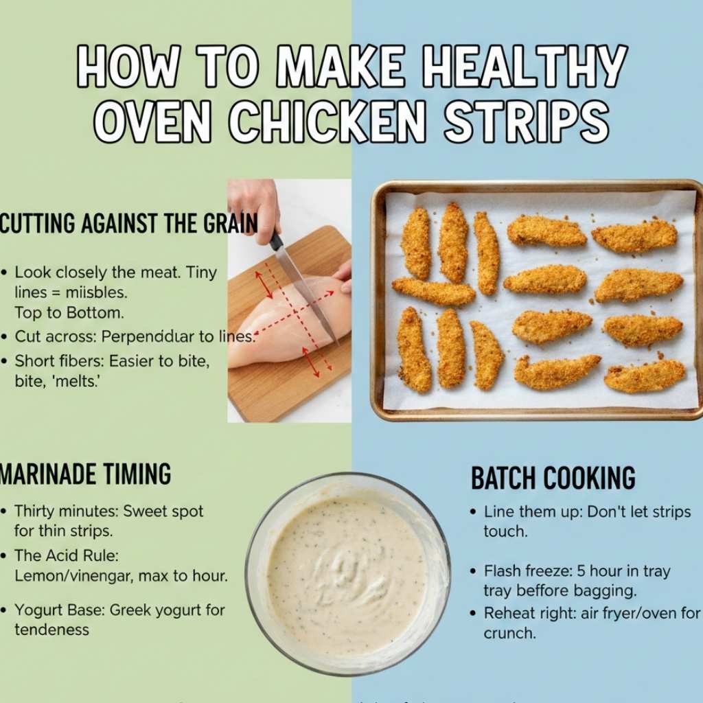 How to Make Healthy Chicken Strips in the Oven