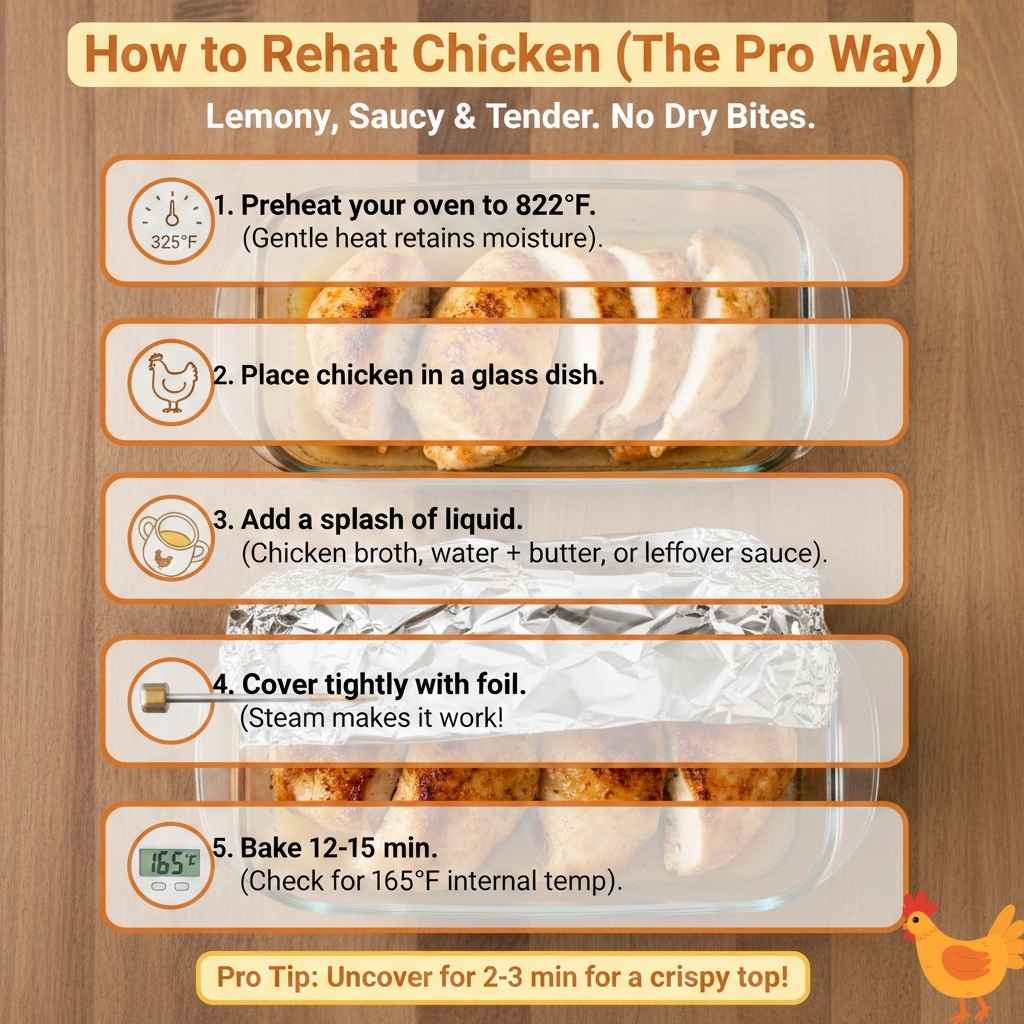 How to Reheat Chicken Piccata in the Oven