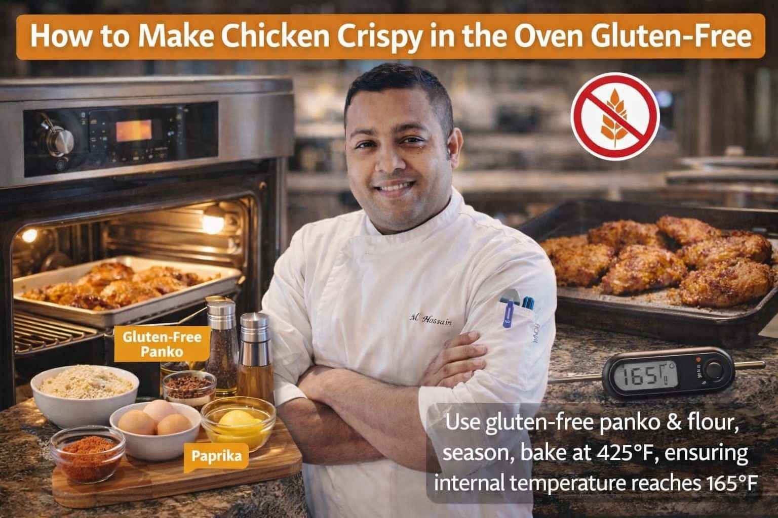 How to make chicken crispy in the oven gluten free