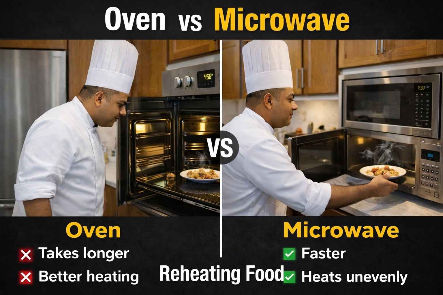 Oven vs Microwave for Reheating Food