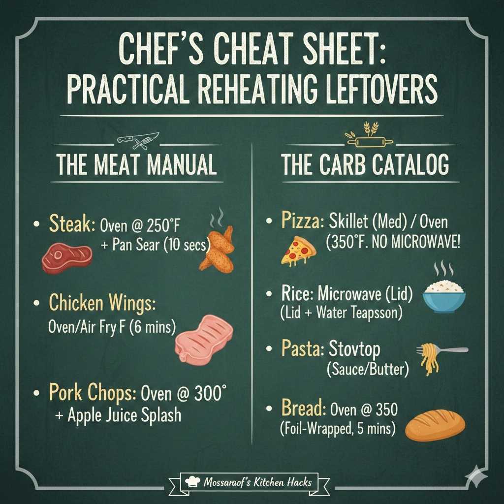 Practical Reheating Charts (The Cheat Sheet)