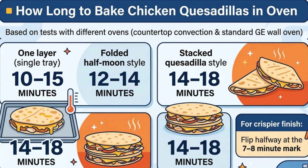 How Long to Bake Chicken Quesadillas in Oven