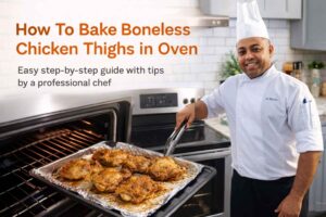 How To Bake Boneless Chicken Thighs in Oven