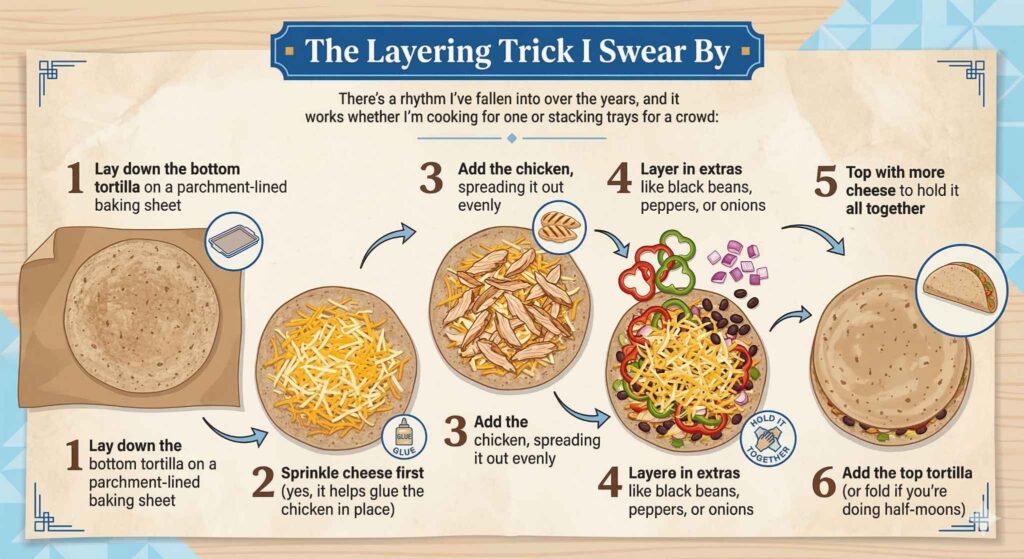 How to Assemble Quesadillas Before Baking