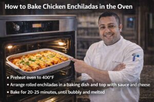 How to Bake Chicken Enchiladas in the Oven