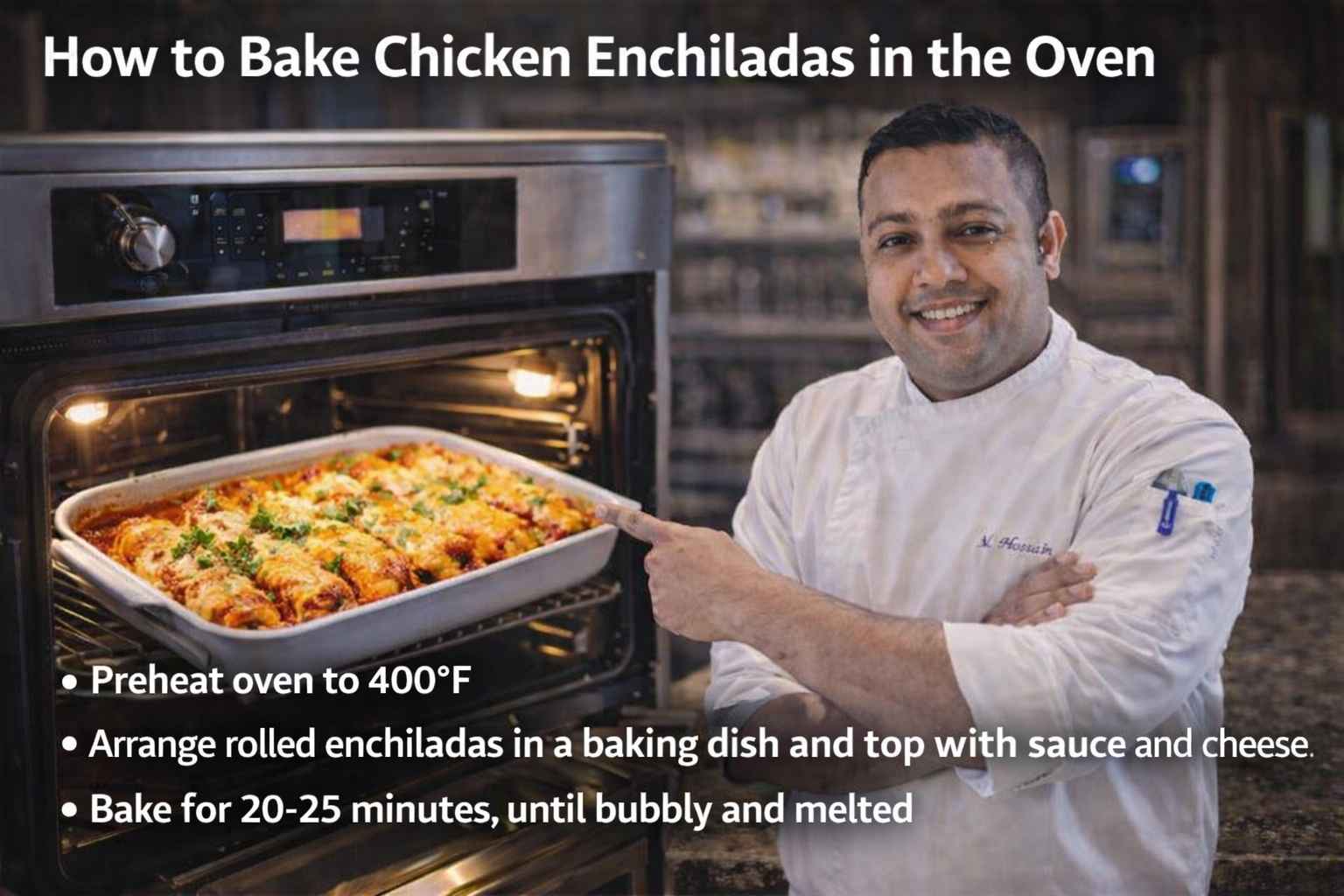 How to Bake Chicken Enchiladas in the Oven