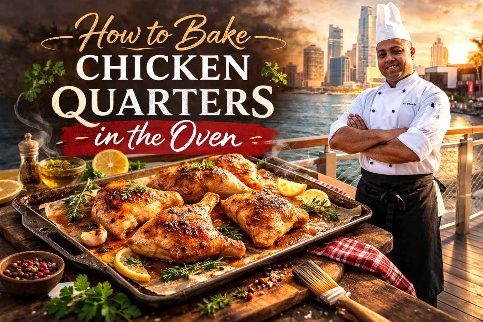 How to Bake Chicken Quarters in the Oven
