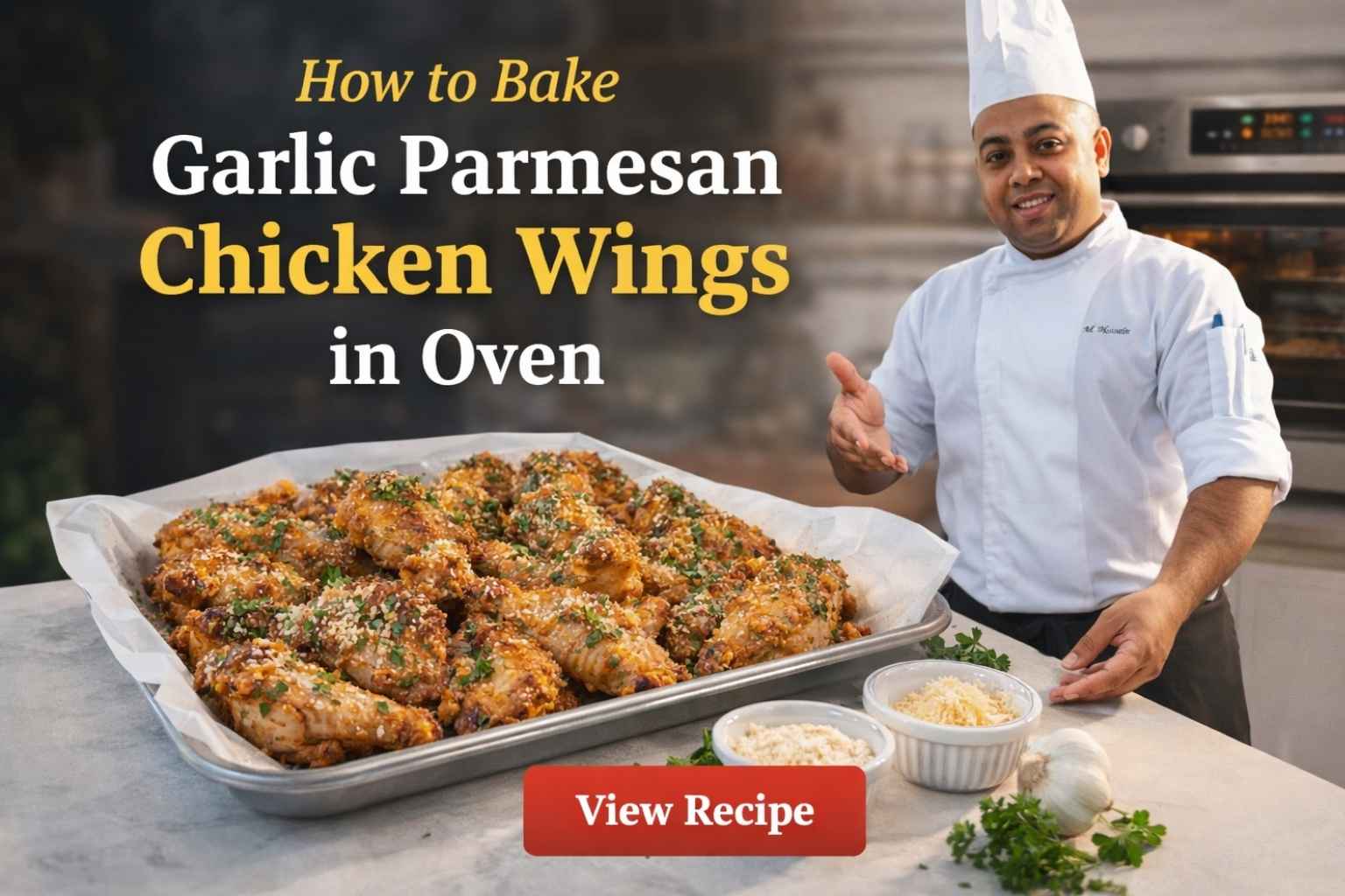 How to Bake Garlic Parmesan Chicken Wings in Oven