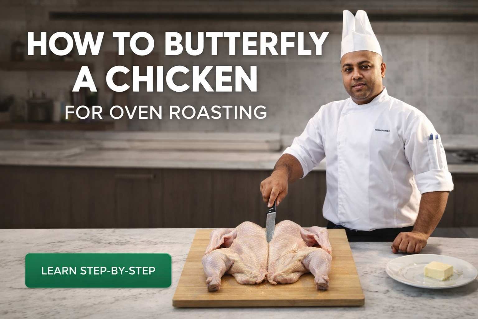 How to Butterfly a Chicken for Oven Roasting