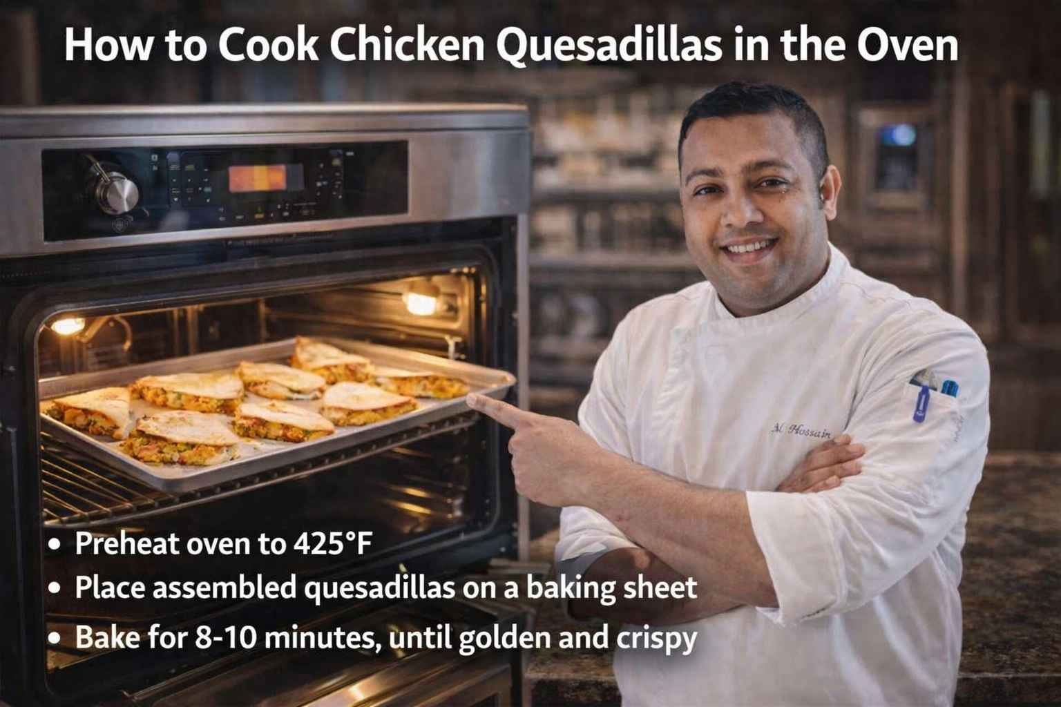 How to Cook Chicken Quesadillas in the Oven
