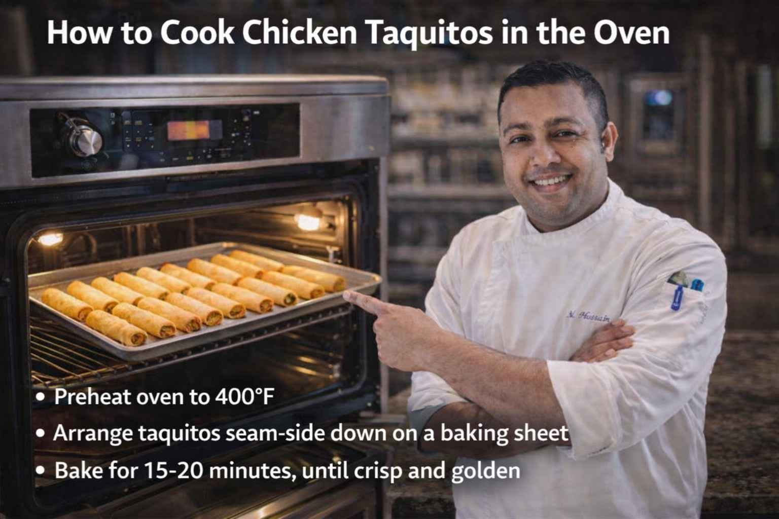 How to Cook Chicken Taquitos in the Oven