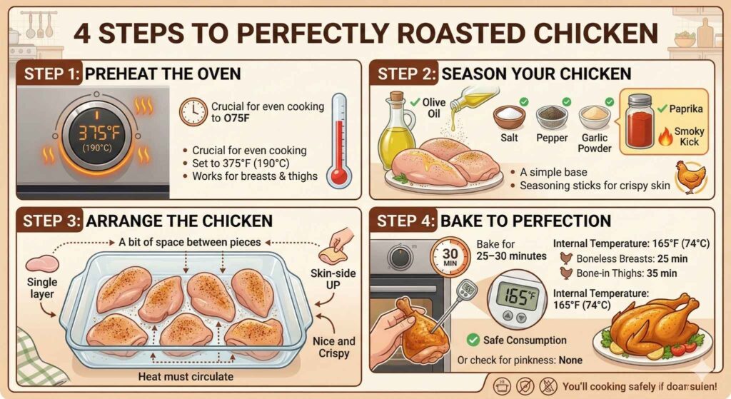 How to Cook Chicken in a Glass Pan