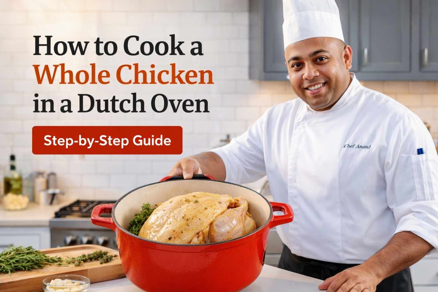 How to Cook a Whole Chicken in a Dutch Oven