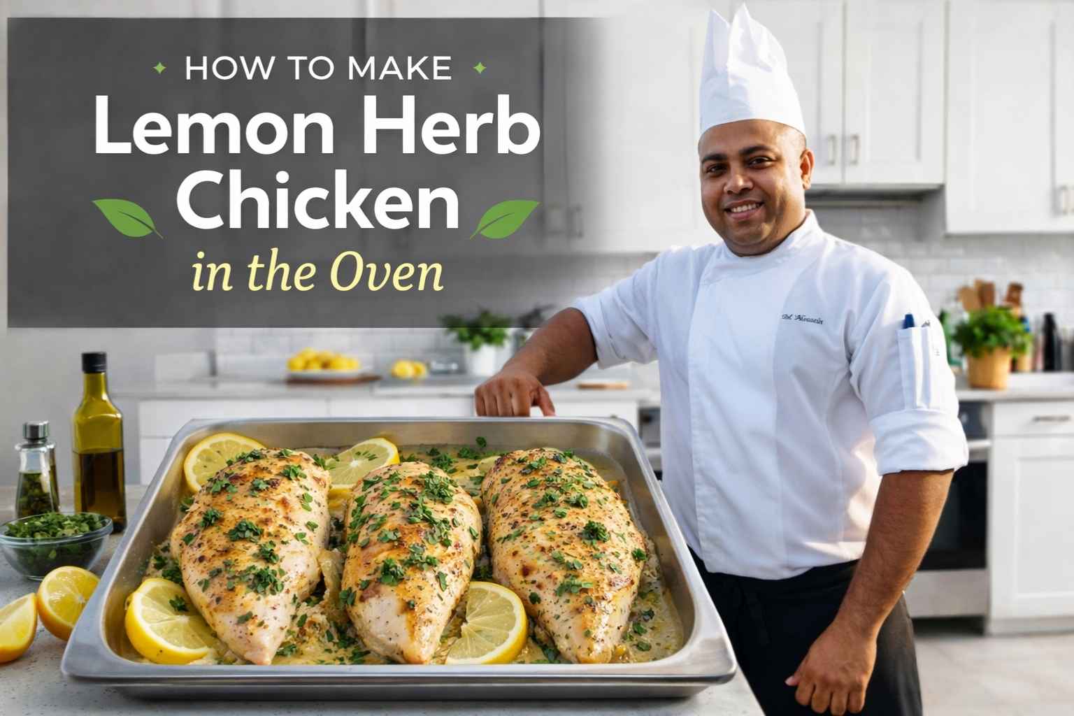 How to Make Lemon Herb Chicken in the Oven