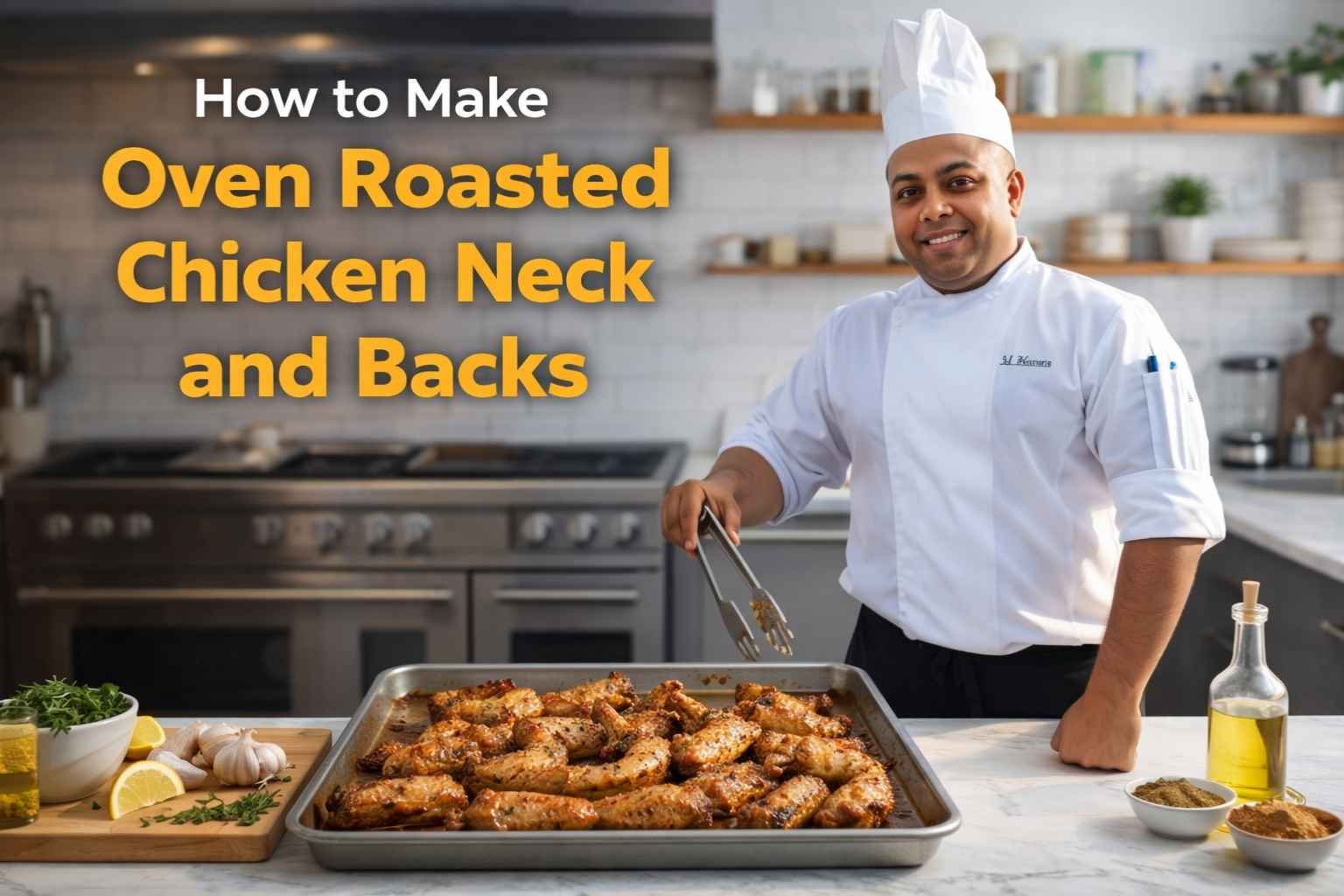 How to Make Oven Roasted Chicken Neck and Backs