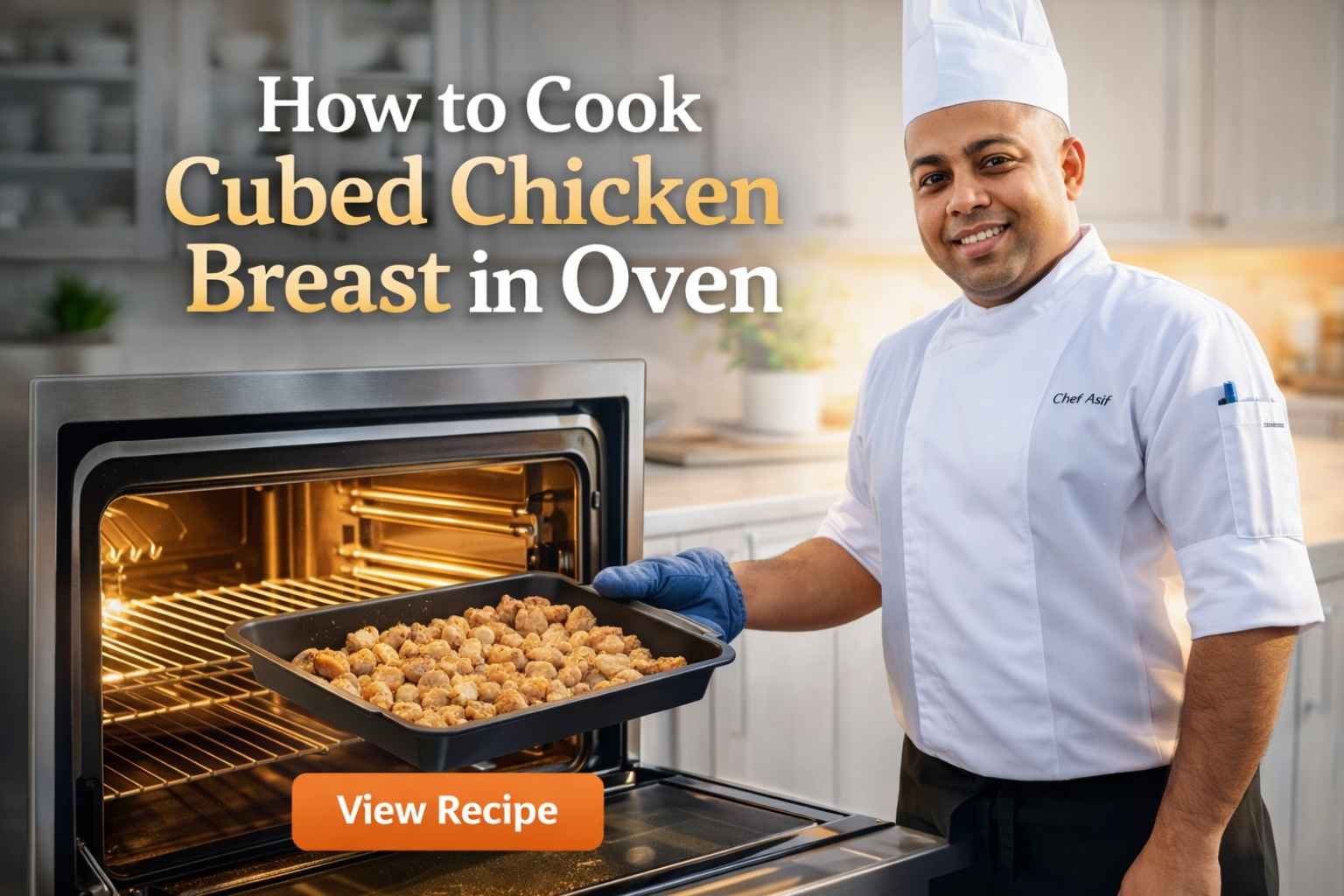 How to cook cubed chicken breast in oven