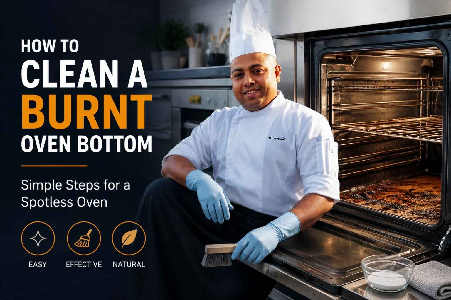 How to Clean a Burnt Oven Bottom