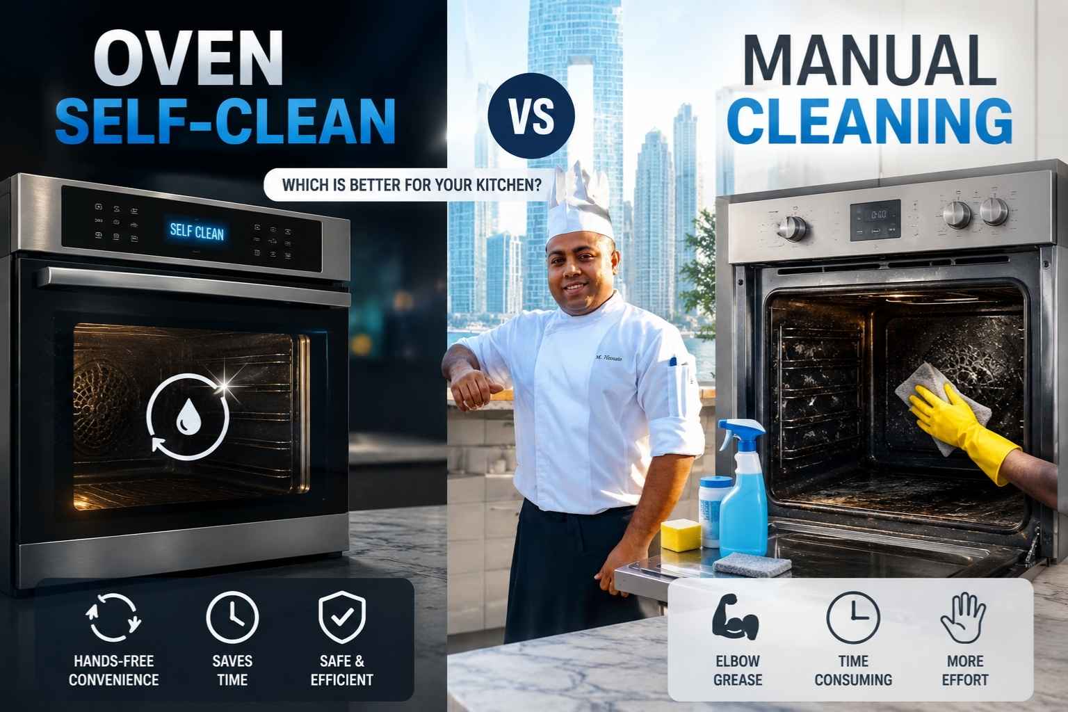 Oven Self-Clean vs Manual Cleaning