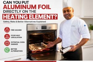 Can you put aluminum foil directly on the heating element