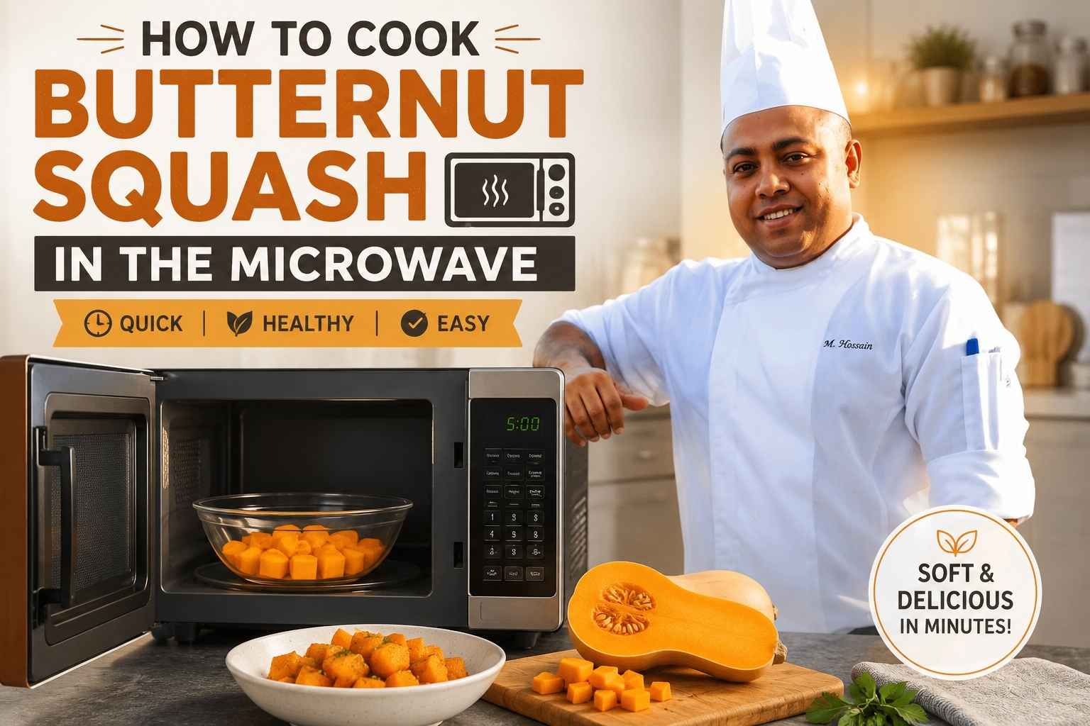 How to Cook Butternut Squash in the Microwave