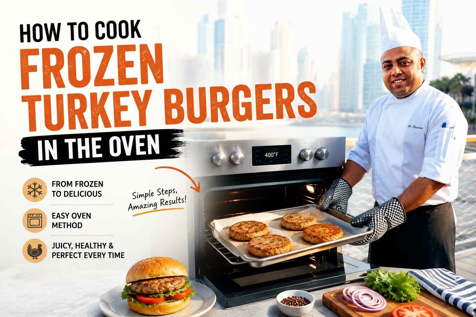 How to Cook Frozen Turkey Burgers in the Oven
