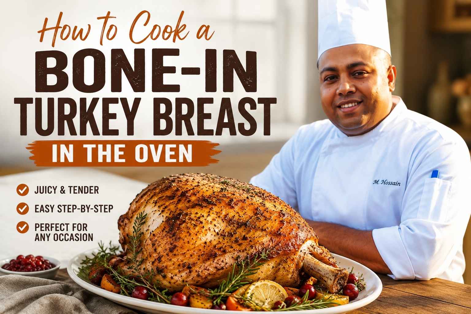 How to Cook a Bone-In Turkey Breast in the Oven