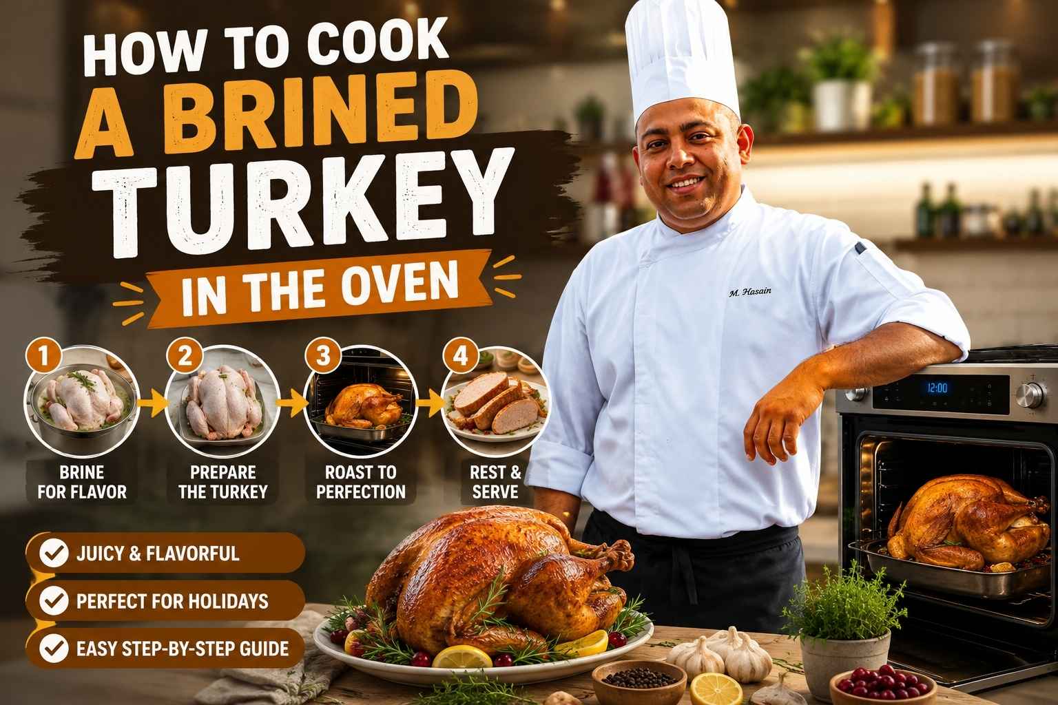 How to Cook a Brined Turkey in the Oven