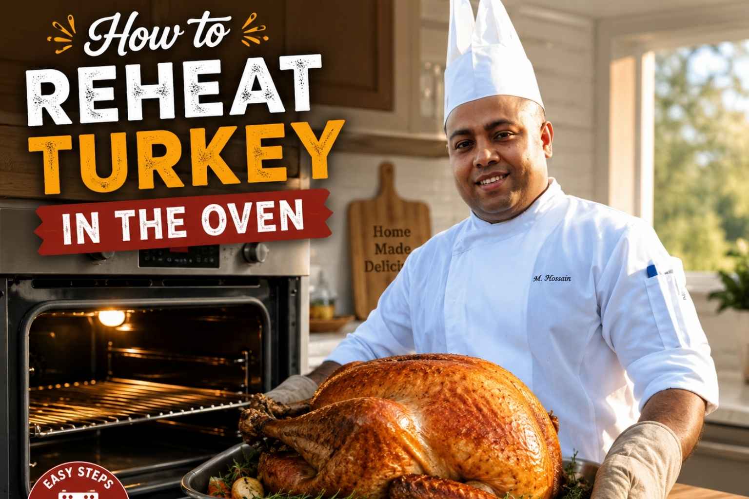 How to reheat turkey in the oven